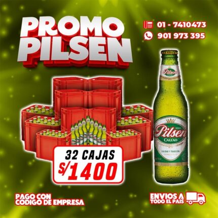 promo pilsen x32 cajas
