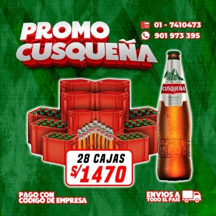 promo cusqueña trigo x28 cajas
